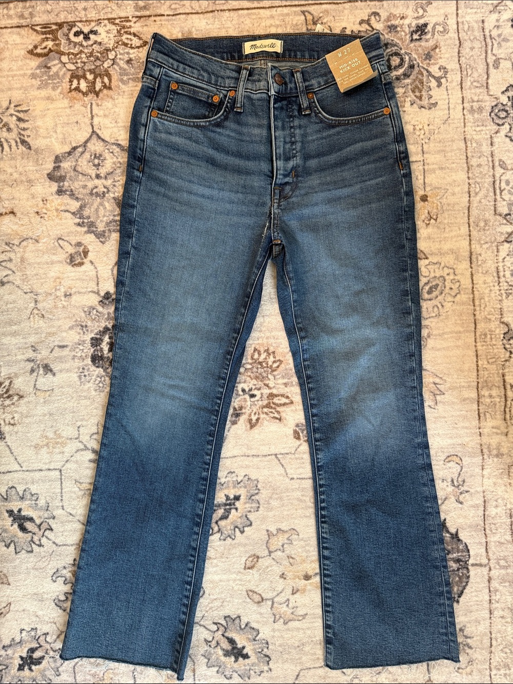 Madewell Midrise Kick Out Crop